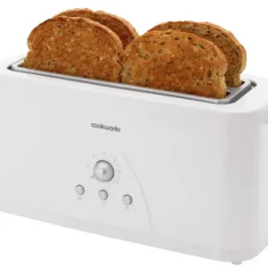 Cookworks Long-Slot Four-Slice Toaster