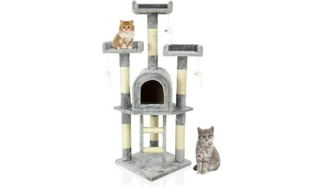 Cat tree with multiple perches