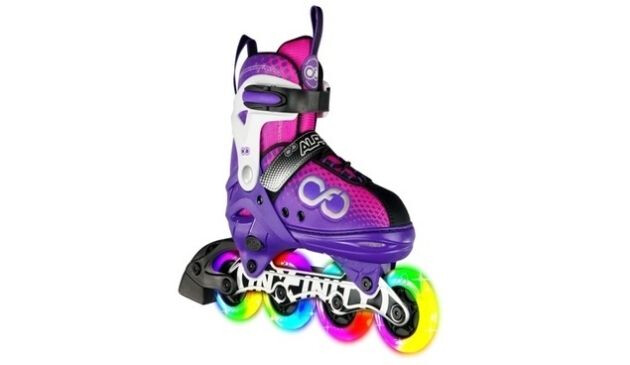 Crazy Skates Alpha Adjustable Inline Skates with Light Up Wheels
