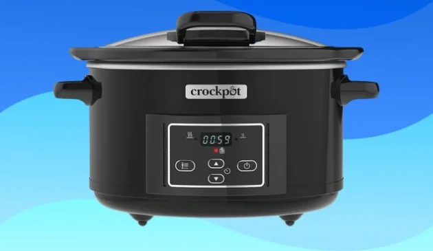 Crockpot Lift and Serve Digital Slow Cooker with Hinged Lid and Programmable Countdown Timer