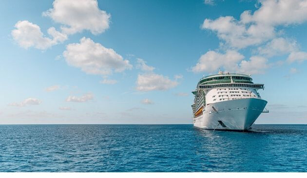 Cruise ship on the ocean