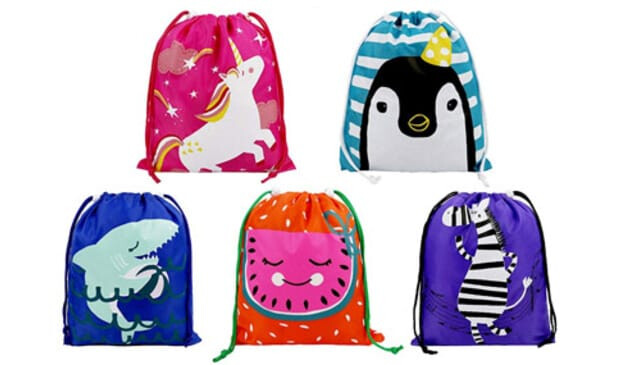 Cartoon drawstring bags