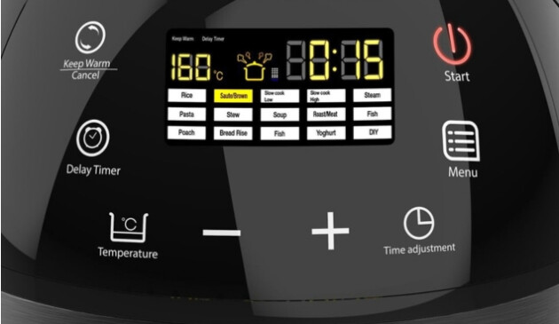 Drew&Cole CleverChef Multi-Cooker panel
