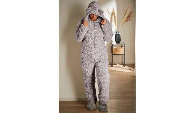 Teddy Bear Feather Soft Marl Onesie