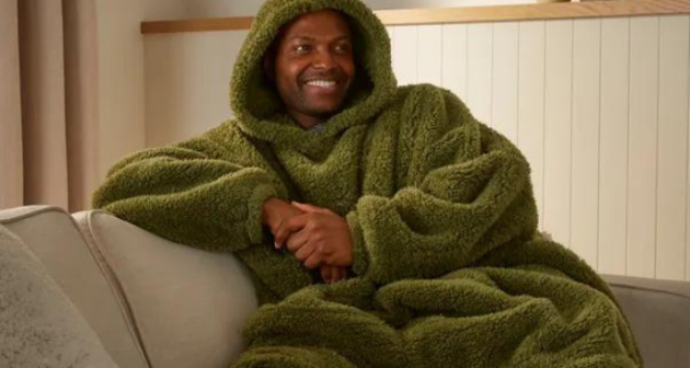 Dunelm Teddy Oversized Blanket Hoodie