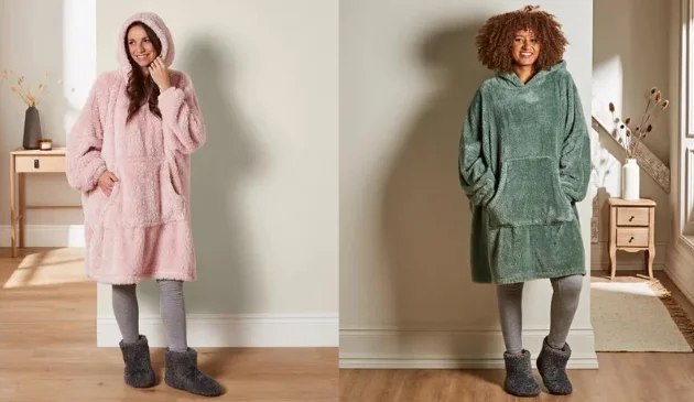 Dunelm Teddy Oversized Blanket Hoodie