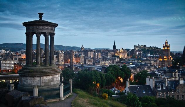 Skyline view of Edinburgh