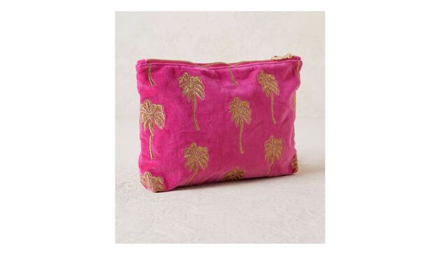 Elizabeth Scarlett Palm Tree Pouch