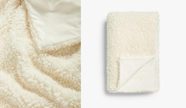 Faux Shearling Throw