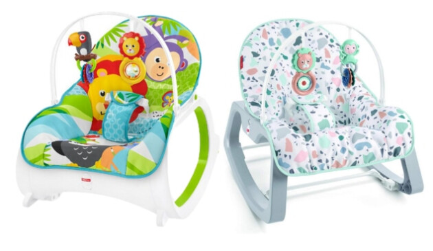 Fisher-Price Infant-to-Toddler Rocker in rainforest and Pacific pebble