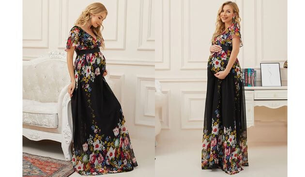black tie maternity dress