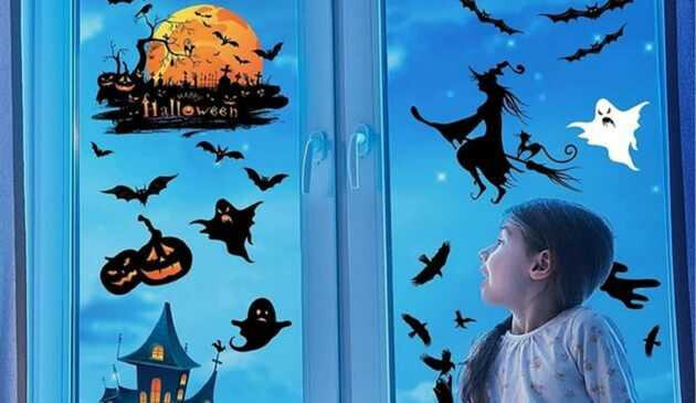 Halloween window stickers