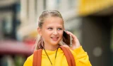 Child using smartphone