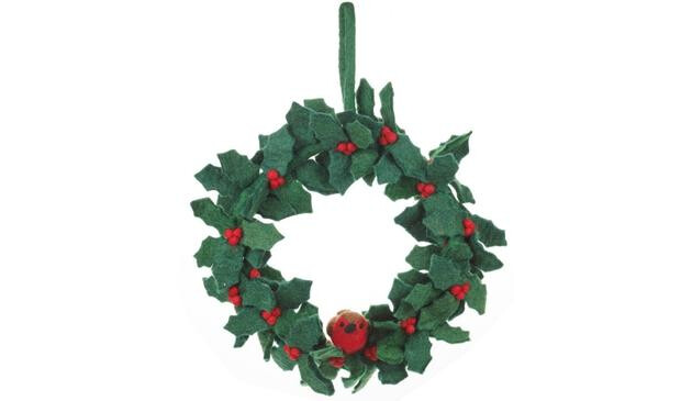 Felt Christmas wreath