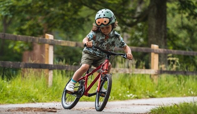 boy on hornit hero pedal bike