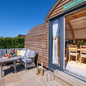 Humble Bee Farm Glamping terrace