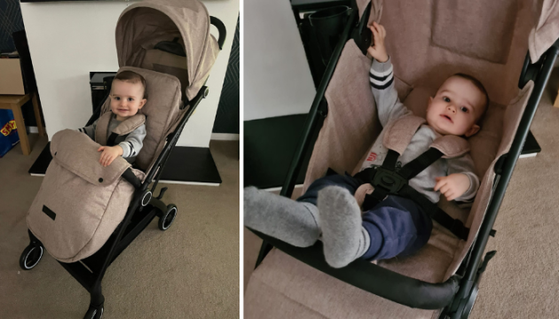 Child in Ickle Bubba Aries Stroller