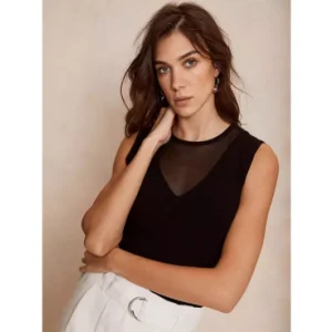 Mint Velvet Sheer Vest, £59