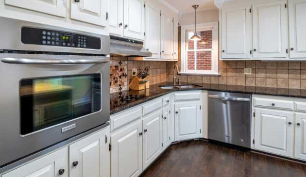 Cupboards in a kitchen
