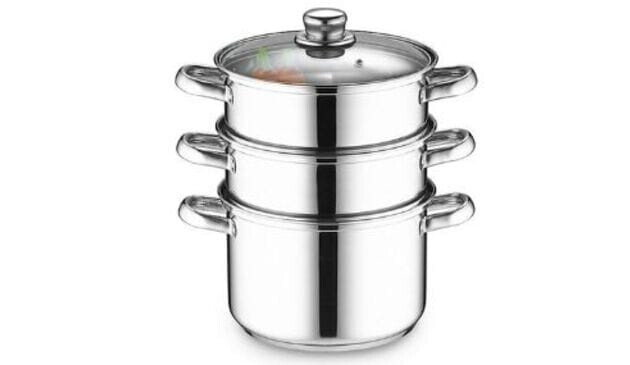 Lakeland Three-Piece Stainless Steel Steamer