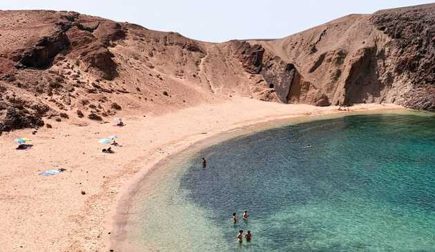A bay in Lanzarote
