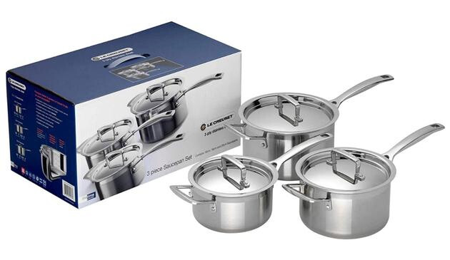 Le Creuset 3-Ply Stainless Steel Set