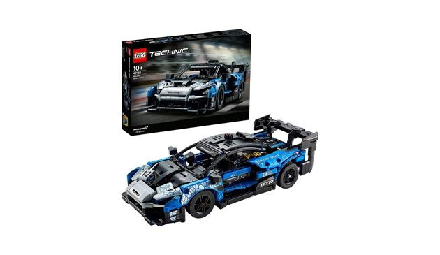 LEGO 42123 Technic McLaren Senna GTR Racing Sports Car and box
