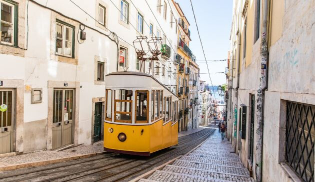 Tram in Lisbon