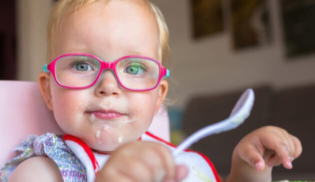 Little Girl Eating