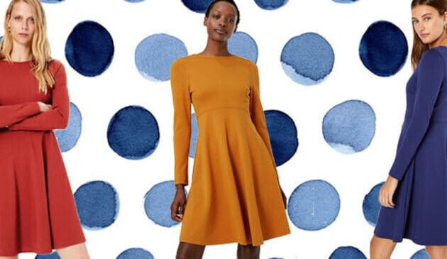 M&S Empire Fit & Flare Dress
