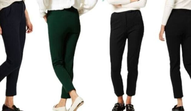 M&S Mia Slim Jersey Ankle Grazer Trousers