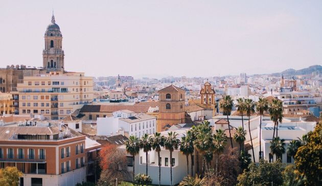 Skyline view of Malaga