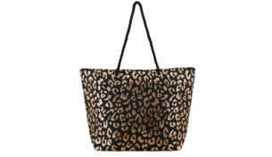 Matalan leopard print beach bag