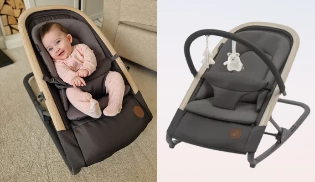 Baby sat in Maxi-Cosi Kori bouncer