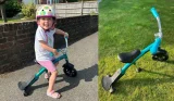 Child using Micro Balance Bike