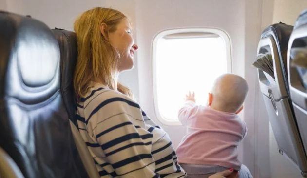 pram on a plane