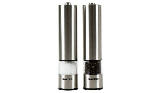 Salter Electronic Salt and Pepper Mill Set