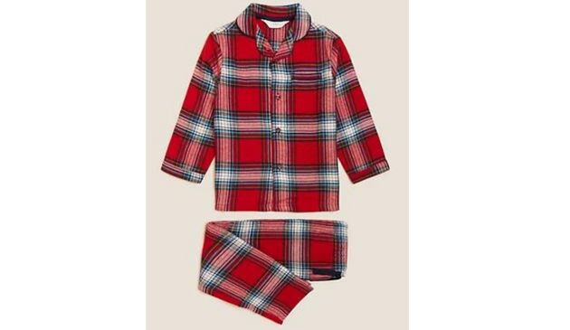 Marks and Spencers Checked Family Chrismas Pyjamas