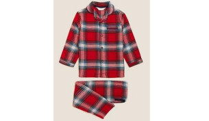 Marks and Spencers Checked Family Chrismas Pyjamas