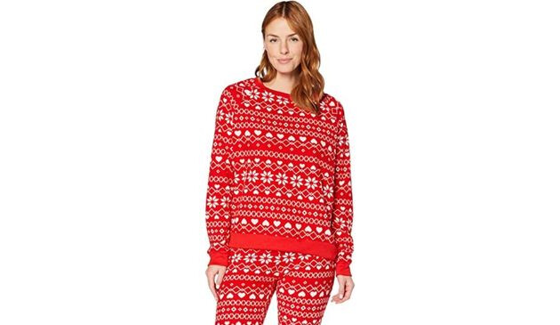 Iris & Lilly Women's Fleece Pyjama Set