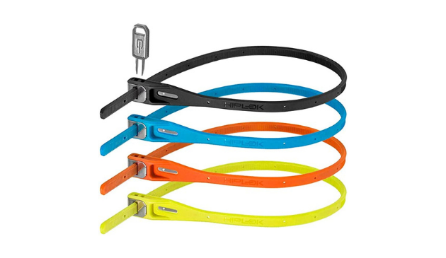 four multi-coloured z-lok bike locks