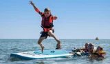 Kids enjoying watersports on a Neilson Beach Club holiday