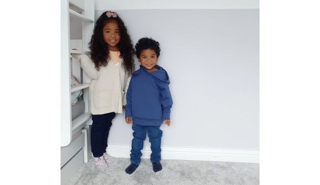 two children in UNIQLO loungewear