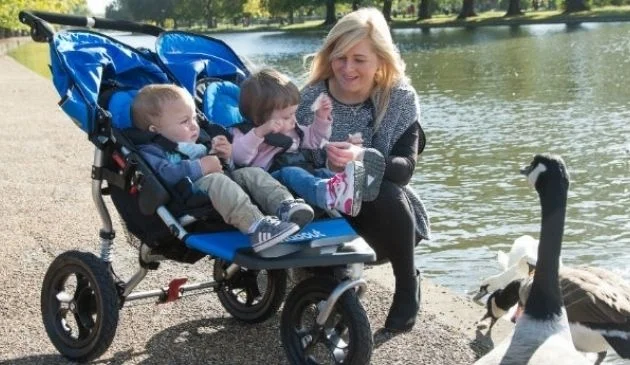 family and out n about nipper double buggy