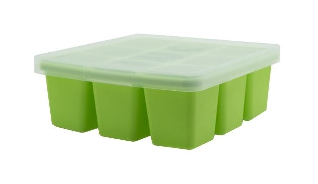 NUK Food Cube Tray in green with clear lid