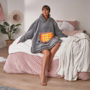 OHS Electric Heated Oversized Hoodie Blanket