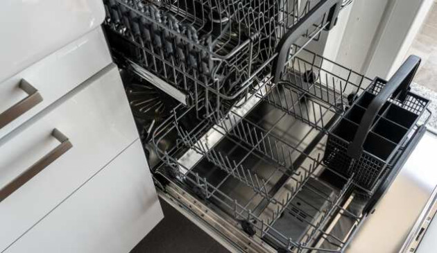 Open dishwasher
