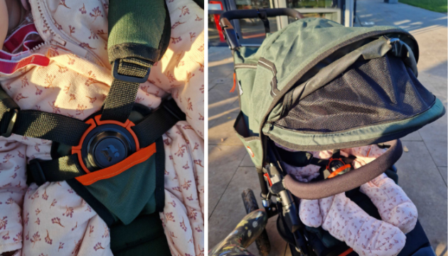 Out n About Nipper V5 harness and sun hood