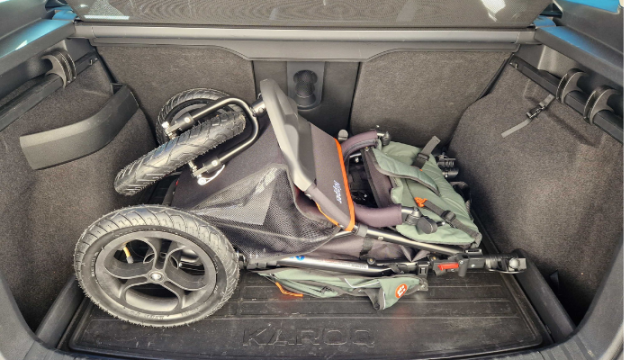 Out n About Nipper V5 in car boot