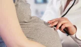 woman having check up at Doctor